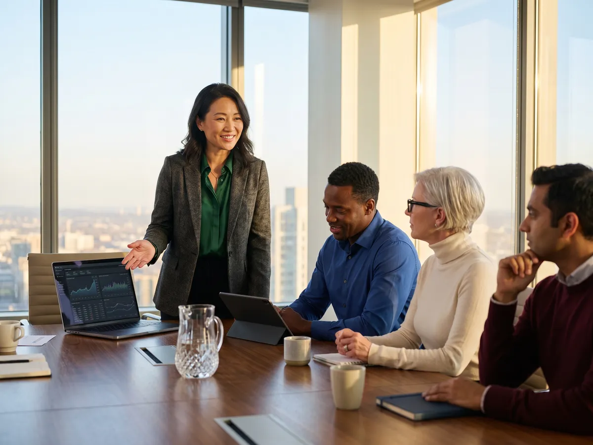 Profissionais de negócios em reunião